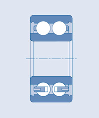 Double row deep groove ball bearing